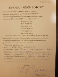 Zarząd Oddziału Ostrów Wlkp. informuje o zawarciu umowy na Loty Rejonowe na sezon gołębi dorosłych rok 2022